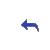 Blue Glass Growing Left Arrow 5